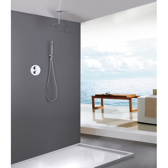 ДУШЕВАЯ СИСТЕМА ABBER WASSER KREIS AF8121 СКРЫТОГО МОНТАЖА БЕЗ ИЗЛИВА, ХРОМ