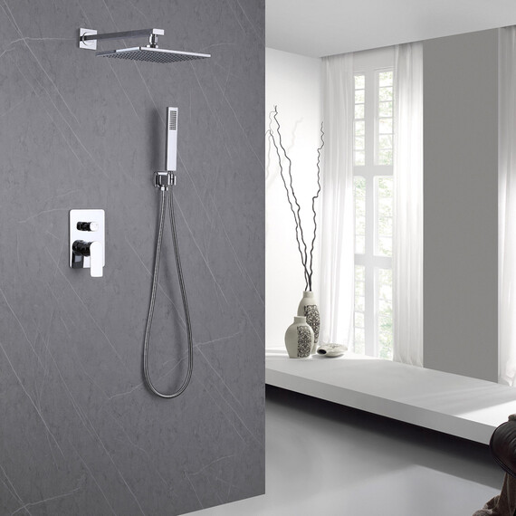 ДУШЕВАЯ СИСТЕМА ABBER WEISS INSEL AF8018 СКРЫТОГО МОНТАЖА БЕЗ ИЗЛИВА, ХРОМ