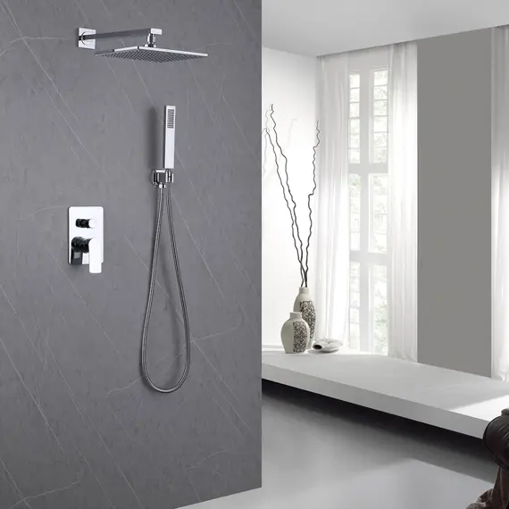 ДУШЕВАЯ СИСТЕМА ABBER WEISS INSEL AF8018 СКРЫТОГО МОНТАЖА БЕЗ ИЗЛИВА, ХРОМ