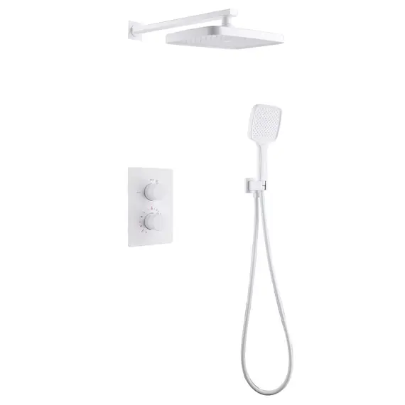 ДУШЕВАЯ СИСТЕМА ABBER WEISS INSEL AF8051W СКРЫТОГО МОНТАЖА БЕЗ ИЗЛИВА, ТЕРМОСТАТ, БЕЛЫЙ