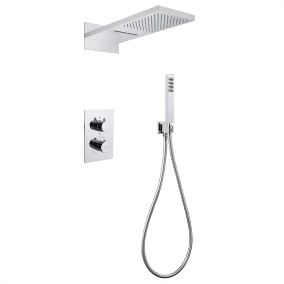 ДУШЕВАЯ СИСТЕМА ABBER WEISS INSEL AF8052 СКРЫТОГО МОНТАЖА БЕЗ ИЗЛИВА, ТЕРМОСТАТ, ХРОМ