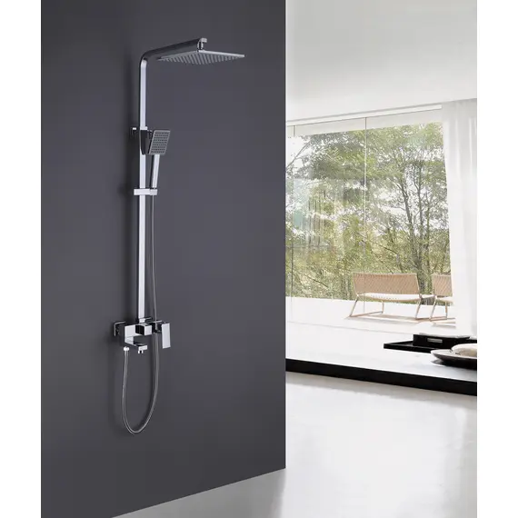 ДУШЕВАЯ СТОЙКА ABBER DAHEIM AF8216L С ИЗЛИВОМ, ХРОМ