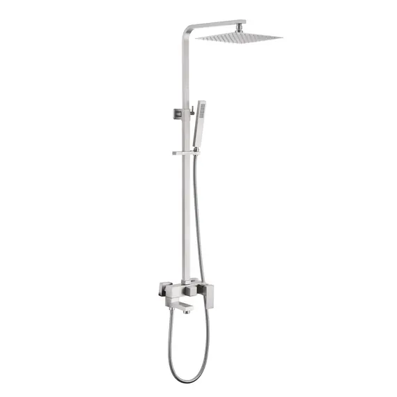 ДУШЕВАЯ СТОЙКА ABBER DAHEIM AF8216SPL С ИЗЛИВОМ, САТИН