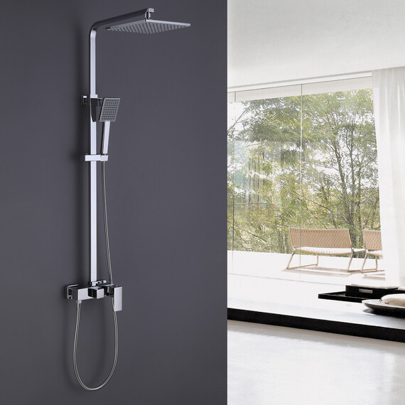 ДУШЕВАЯ СТОЙКА ABBER DAHEIM AF8220L БЕЗ ИЗЛИВА, ХРОМ