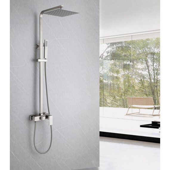 ДУШЕВАЯ СТОЙКА ABBER DAHEIM AF8220SPL БЕЗ ИЗЛИВА, САТИН