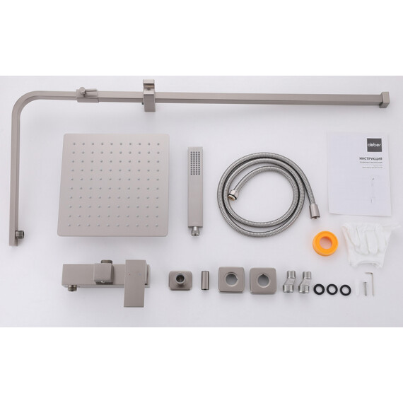 ДУШЕВАЯ СТОЙКА ABBER DAHEIM AF8220SPL БЕЗ ИЗЛИВА, САТИН