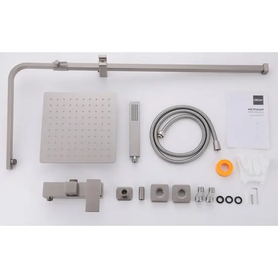 ДУШЕВАЯ СТОЙКА ABBER DAHEIM AF8220SPL БЕЗ ИЗЛИВА, САТИН