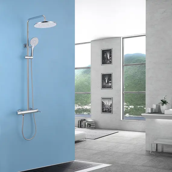 ДУШЕВАЯ СТОЙКА ABBER EMOTION AF8816 С ИЗЛИВОМ, ХРОМ