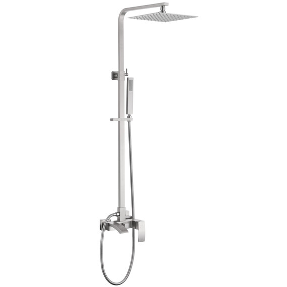 ДУШЕВАЯ СТОЙКА ABBER WASSERFALL AF8616SPL С ИЗЛИВОМ, САТИН
