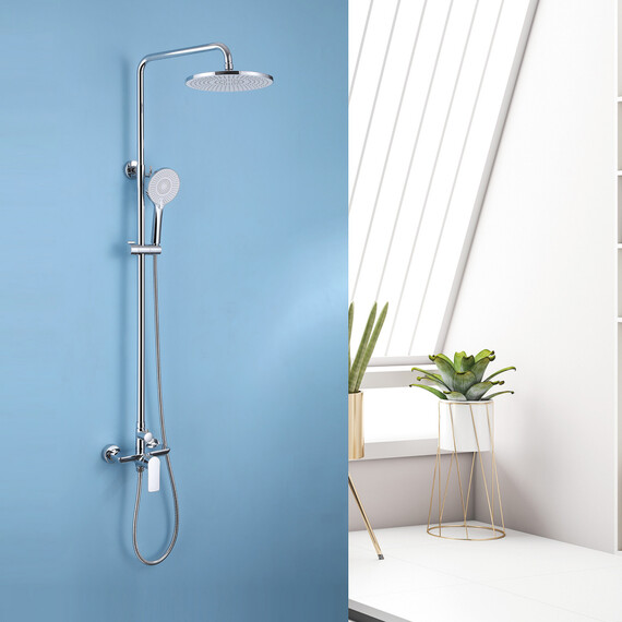 ДУШЕВАЯ СТОЙКА ABBER WEISS INSEL AF8020 БЕЗ ИЗЛИВА, ХРОМ