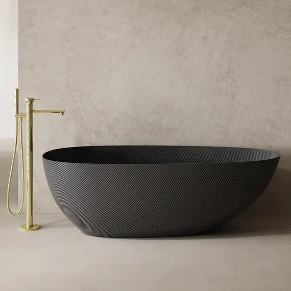 КАРБОНОВАЯ ВАННА ABBER KARBON AK9011-1.7 ЧЕРНАЯ