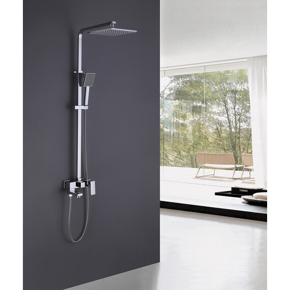 ДУШЕВАЯ СТОЙКА ABBER DAHEIM AF8216 С ИЗЛИВОМ, ХРОМ