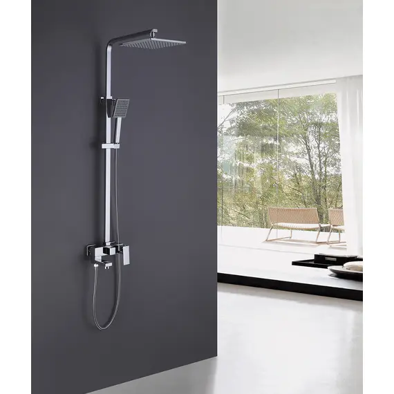 ДУШЕВАЯ СТОЙКА ABBER DAHEIM AF8216 С ИЗЛИВОМ, ХРОМ