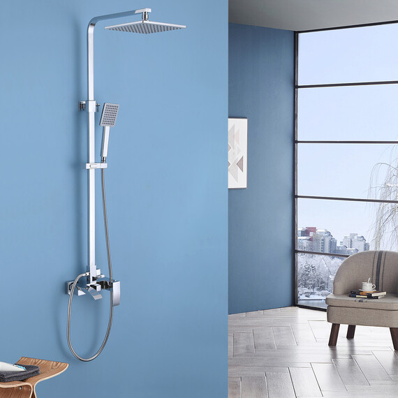 ДУШЕВАЯ СТОЙКА ABBER WASSERFALL AF8616 С ИЗЛИВОМ, ХРОМ