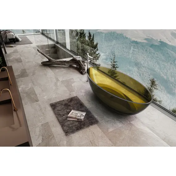 ПРОЗРАЧНАЯ ВАННА ABBER KRISTALL AT9702VESUVIAN ОЛИВКОВАЯ