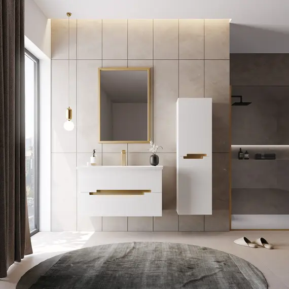 ПЕНАЛ ORKA LODI 40 ПОДВЕСНОЙ, БЕЛЫЙ, ЗОЛОТО, УНИВЕРСАЛЬНЫЙ