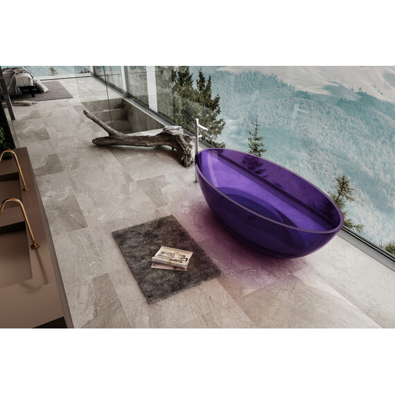 ПРОЗРАЧНАЯ ВАННА ABBER KRISTALL AT9702AMETHYST ФИОЛЕТОВАЯ