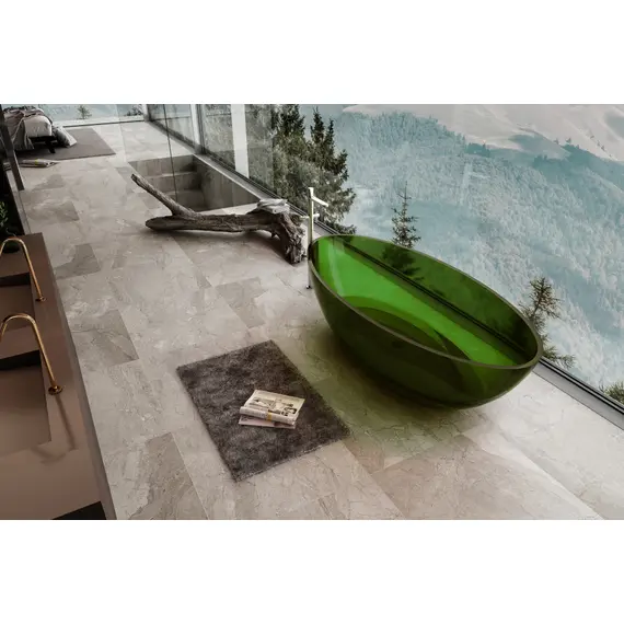 ПРОЗРАЧНАЯ ВАННА ABBER KRISTALL AT9702EMERALD ЗЕЛЕНАЯ