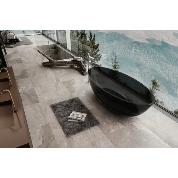 ПРОЗРАЧНАЯ ВАННА ABBER KRISTALL AT9702ONYX ЧЕРНАЯ