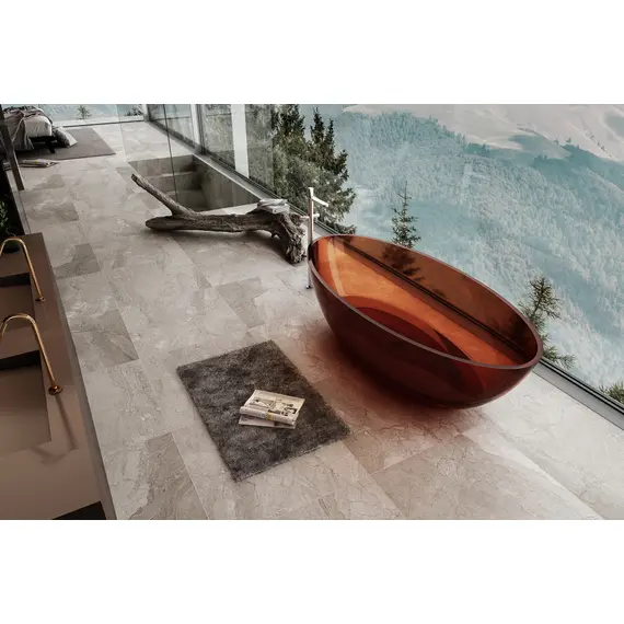 ПРОЗРАЧНАЯ ВАННА ABBER KRISTALL AT9702OPAL КОРИЧНЕВАЯ