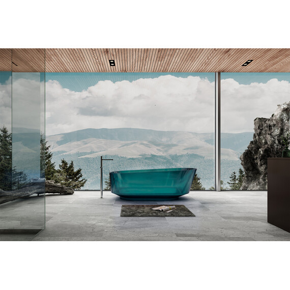 ПРОЗРАЧНАЯ ВАННА ABBER KRISTALL AT9706AQUAMARIN БИРЮЗОВАЯ