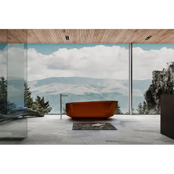 ПРОЗРАЧНАЯ ВАННА ABBER KRISTALL AT9706OPAL КОРИЧНЕВАЯ