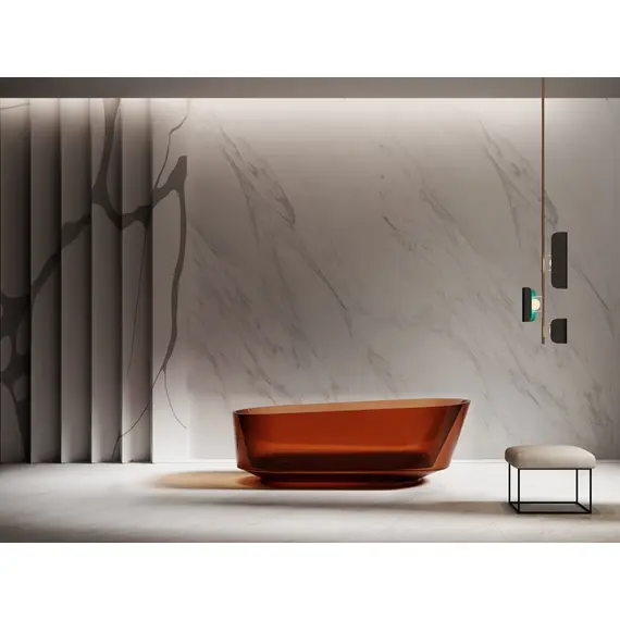 ПРОЗРАЧНАЯ ВАННА ABBER KRISTALL AT9706OPAL КОРИЧНЕВАЯ