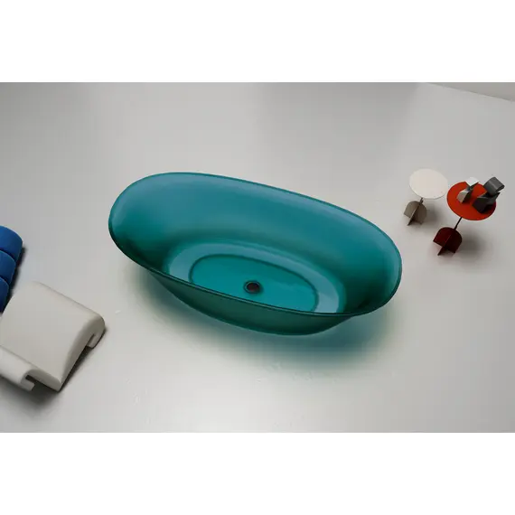 ПРОЗРАЧНАЯ ВАННА ABBER KRISTALL AT9707AQUAMARIN БИРЮЗОВАЯ