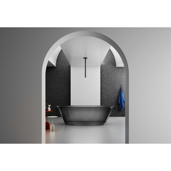 ПРОЗРАЧНАЯ ВАННА ABBER KRISTALL AT9707ONYX ЧЕРНАЯ