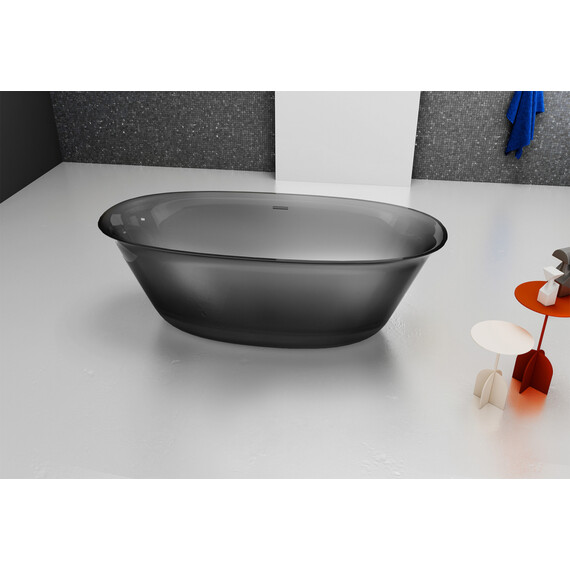 ПРОЗРАЧНАЯ ВАННА ABBER KRISTALL AT9707ONYX ЧЕРНАЯ