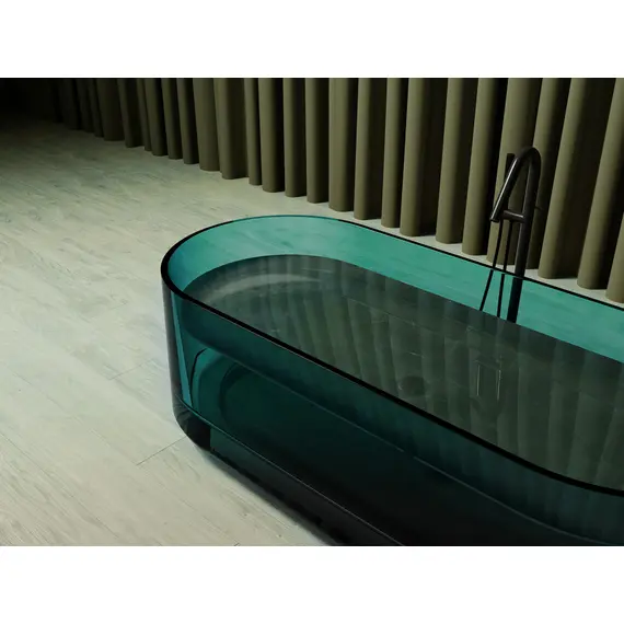 ПРОЗРАЧНАЯ ВАННА ABBER KRISTALL AT9708AQUAMARIN БИРЮЗОВАЯ