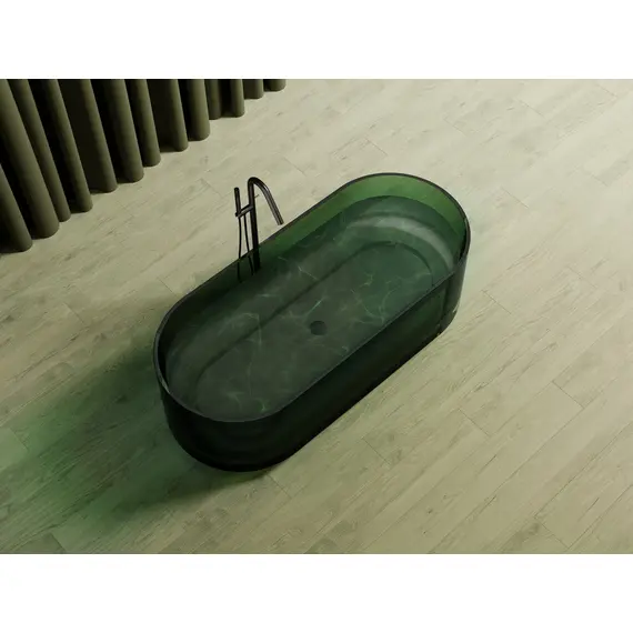 ПРОЗРАЧНАЯ ВАННА ABBER KRISTALL AT9708EMERALD ЗЕЛЕНАЯ