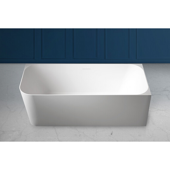 ВАННА ИЗ ИСКУССТВЕННОГО КАМНЯ ABBER STEIN AS9621-1.7 R БЕЛАЯ МАТОВАЯ