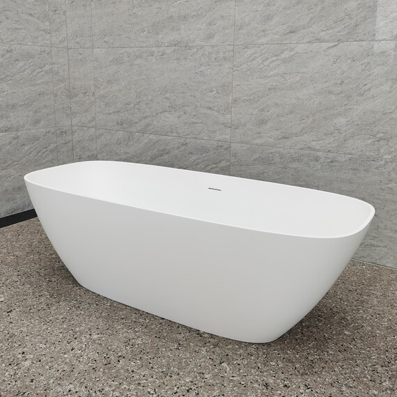 ВАННА ИЗ ИСКУССТВЕННОГО КАМНЯ ABBER STEIN AS9632 БЕЛАЯ МАТОВАЯ