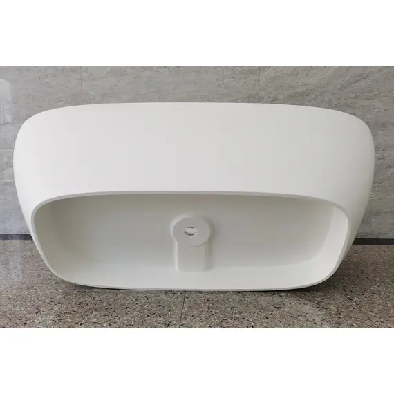 ВАННА ИЗ ИСКУССТВЕННОГО КАМНЯ ABBER STEIN AS9632 БЕЛАЯ МАТОВАЯ