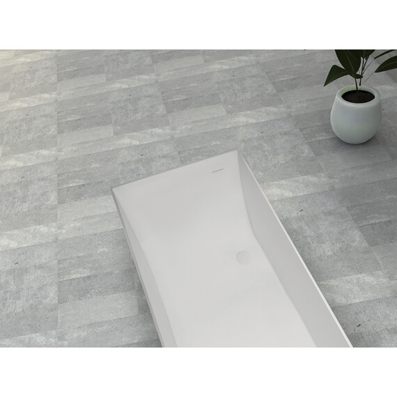 ВАННА ИЗ ИСКУССТВЕННОГО КАМНЯ ABBER STEIN AS9640-1.5 БЕЛАЯ МАТОВАЯ