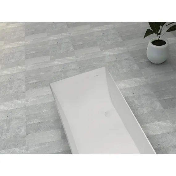 ВАННА ИЗ ИСКУССТВЕННОГО КАМНЯ ABBER STEIN AS9640-1.5 БЕЛАЯ МАТОВАЯ