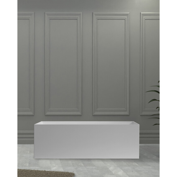 ВАННА ИЗ ИСКУССТВЕННОГО КАМНЯ ABBER STEIN AS9640-1.6 БЕЛАЯ МАТОВАЯ