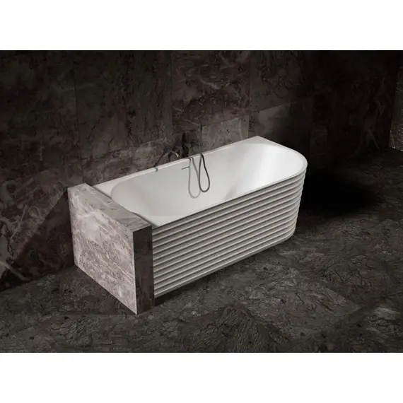 ВАННА ИЗ ИСКУССТВЕННОГО КАМНЯ ABBER STEIN AS9651 L БЕЛАЯ МАТОВАЯ