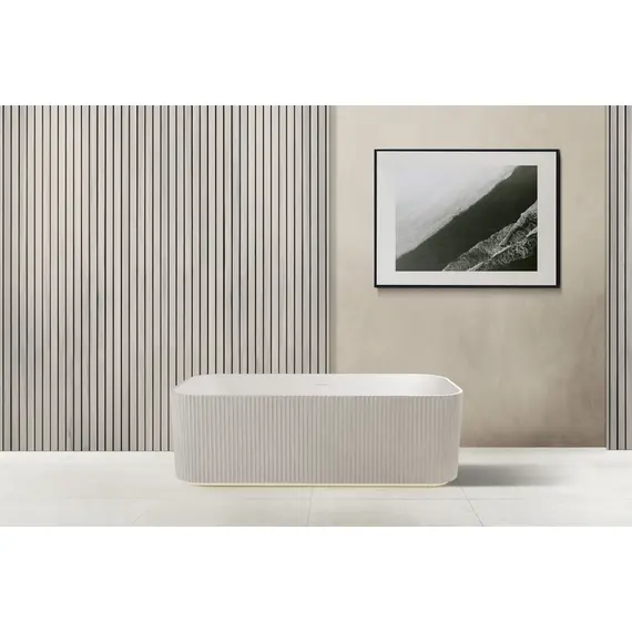 ВАННА ИЗ ИСКУССТВЕННОГО КАМНЯ ABBER STEIN AS9663 БЕЛАЯ МАТОВАЯ