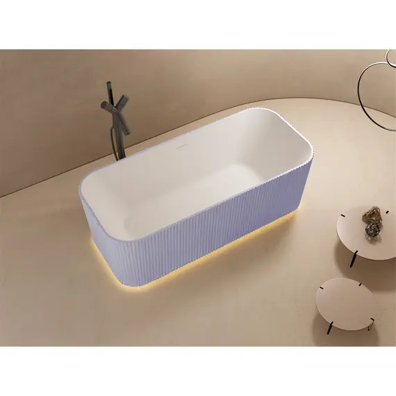 ВАННА ИЗ ИСКУССТВЕННОГО КАМНЯ ABBER STEIN AS9663VIOLETT ФИОЛЕТОВАЯ