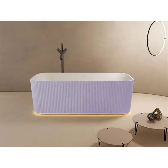 ВАННА ИЗ ИСКУССТВЕННОГО КАМНЯ ABBER STEIN AS9663VIOLETT ФИОЛЕТОВАЯ