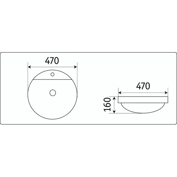 УМЫВАЛЬНИК CERAMALUX 7067A