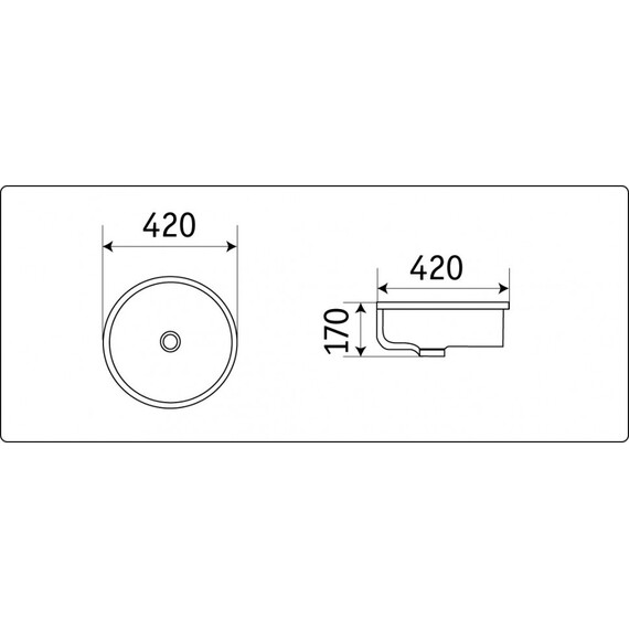 УМЫВАЛЬНИК CERAMALUX 540P
