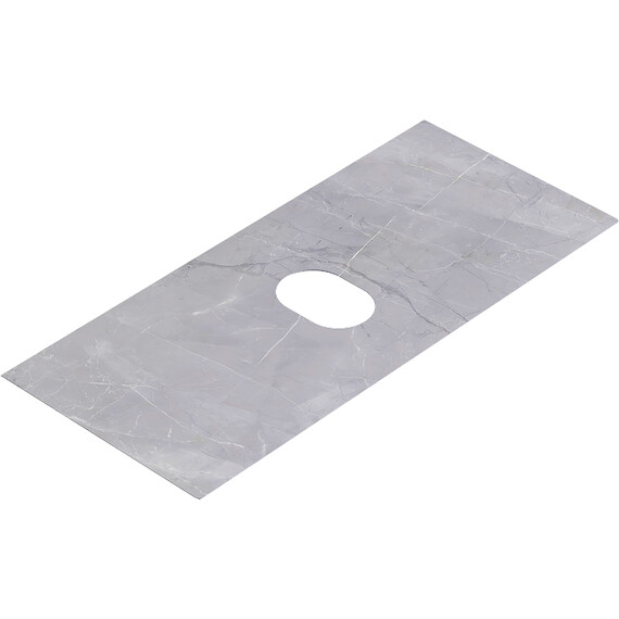 ПОДВЕСНАЯ ТУМБА AQWELLA С ДВУМЯ ЯЩИКАМИ 100 СМ, СЕРЫЙ ТУМАН СО СТОЛЕШНИЦЕЙ СЕРЫЙ КАМЕНЬ И НАКЛАДНЫМ УМЫВАЛЬНИКОМ 