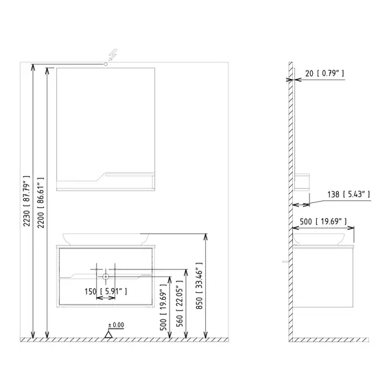 ЗЕРКАЛО ORKA GALIA 80X100 LIDYA