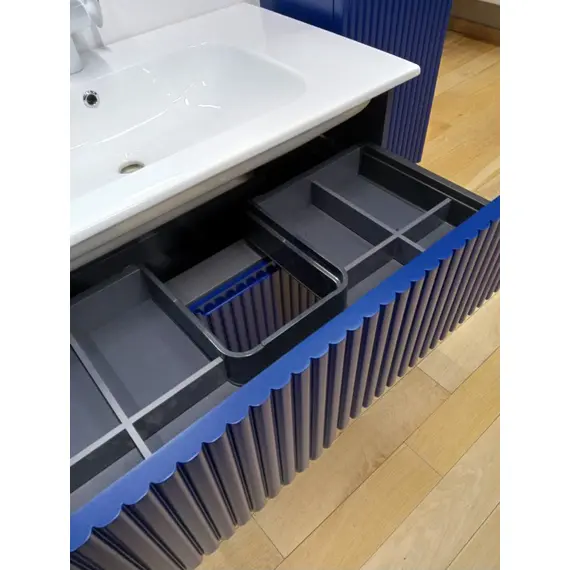 ТУМБА С РАКОВИНОЙ ORKA MOONLIGHT 120 ПОДВЕСНАЯ, СИНИЙ МАТОВЫЙ