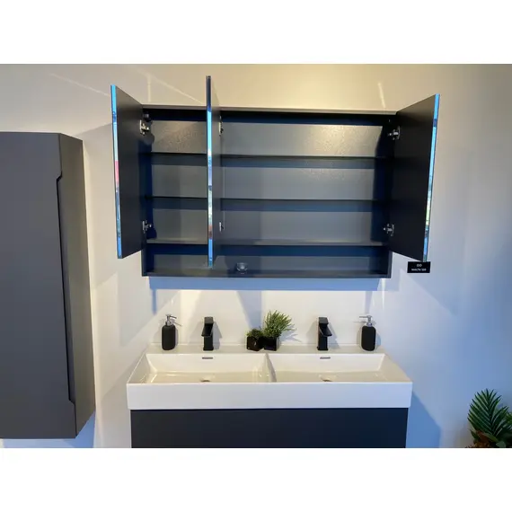 ЗЕРКАЛЬНЫЙ ШКАФ ORKA MALTA 100 АНТРАЦИТ МАТОВЫЙ