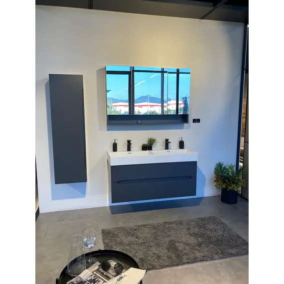 ЗЕРКАЛЬНЫЙ ШКАФ ORKA MALTA 100 АНТРАЦИТ МАТОВЫЙ