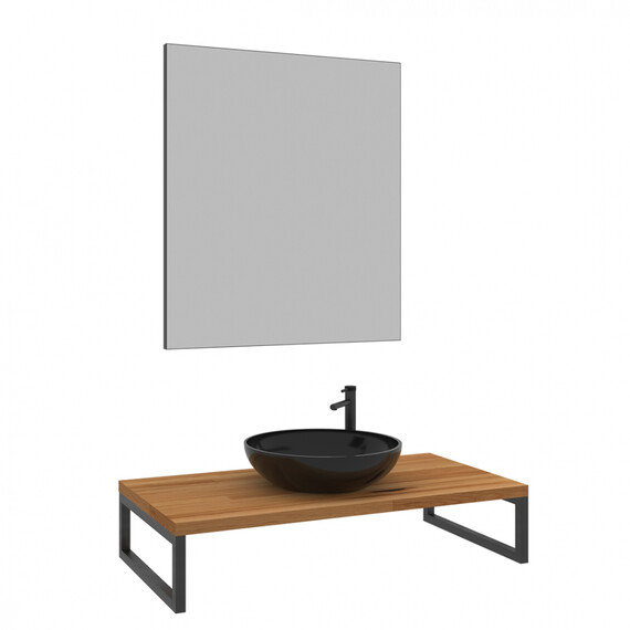 КОНСОЛЬ ПОД РАКОВИНУ ORKA KESTEL 95 ПОДВЕСНАЯ, ДУБ